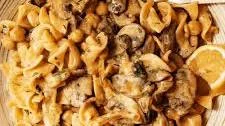 Mushroom and Chickpea Stroganoff
