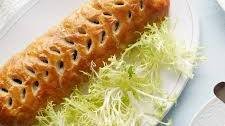 Mushroom Wellington with Creamy Carrot Sauce