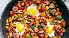 One Pan Sausage and Veggie Hash
