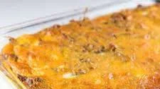 Overnight Cheesy Sausage and Hashbrown Breakfast Casserole Recipe