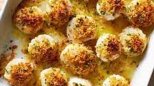 Panko- & Parmesan-Crusted Baked Scallops