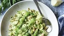 Pesto Pasta with White Beans