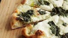 Pizza with Pesto, Ricotta, and Mozzarella Recipe
