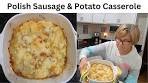 Polish Sausage (Polska Kielbasa) and Potato Casserole
