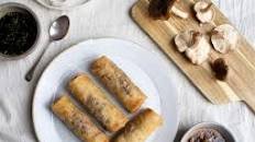 Pork & Mushroom Spring Rolls