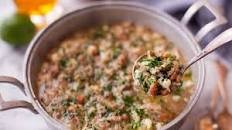 Posole (Mexican soup with pork and hominy)