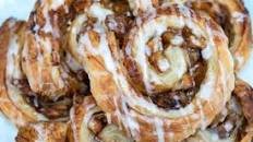 Puff Pastry Cinnamon Rolls with Apple