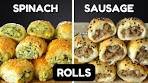 Puff Pastry Rolls 2 Ways | Easy 30 Minute Recipe | Spinach & ...