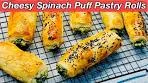 Puff Pastry With Spinach and Cheese | Puff Pastry Rolls ...