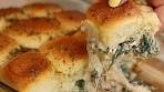 Pull-Apart Spanakopita & Chicken Sliders