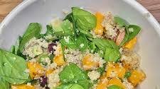 Quinoa Spinach Salad with Lemon Vinaigrette