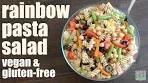 rainbow pasta salad (vegan & gluten-free) Something Vegan