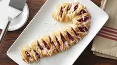 Raspberry-Cream Cheese Holiday Crescent Danish