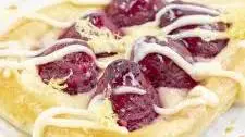 Raspberry Puff Pastry Tarts with Lemon Cream Cheese