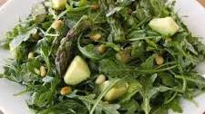 Roasted Asparagus, Avocado and Arugula Salad