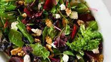 Roasted Beet Salad with Walnuts, Goat Cheese & Honey-Dijon Vinaigrette