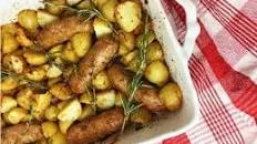 Roasted Sausage and Potatoes with Herbs