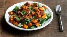 Roasted Sweet Potato, Spinach, and Grain Salad