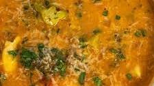 Rustic Italian Tortellini Soup with Sausage