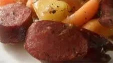 Sausage, Potato, Carrot Bake