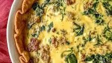 Sausage Spinach Quiche