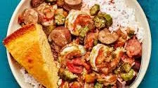 Shrimp and Okra With Sausage