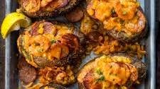 Shrimp Boil Twice Baked Potato