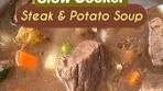 Slow Cooker Steak & Potato Soup