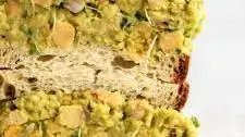 Smashed Avocado Chickpea Salad