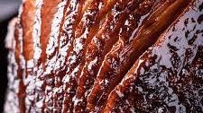 Smoked Spiral Ham with a Maple Bourbon Glaze