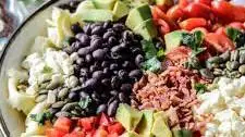 Southwest Tortellini Salad with Creamy Salsa Dressing