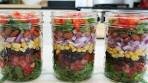 Southwestern Layered Salad & Edible Flowers