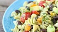Southwestern Pasta Salad with Creamy Avocado Dressing