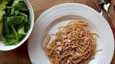 Spaghetti Aglio e Olio with Ham