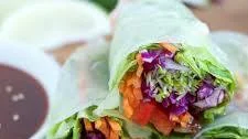 Spicy Asian Chicken Spring Rolls