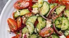 Spicy Cucumber Tomato Salad