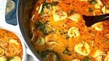 Spicy Italian Sausage Tortellini Soup
