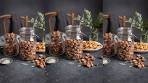 Spicy maple candied almonds