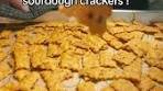 Spicy sourdough crackers. Get your crisp on ...