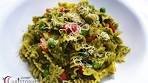 Spinach and Basil Pesto Pasta Salad