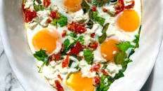 Spinach and Feta Egg Bake