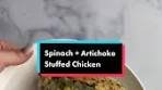Spinach & Artichoke Stuffed Chicken #learnontiktok | Stuffed ...
