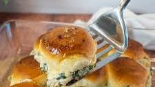 Spinach Dip Chicken Sliders