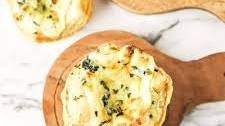Spinach Dip Puff Pastry Cups