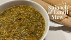 Spinach & Lentil Stew || Vegan 🌱 Recipe