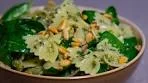 Spinach Pine Nut Pesto Pasta Salad | Funky Fresh Food