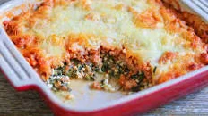 Spinach, Sausage and Cheese Bake
