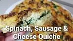 Spinach, Sausage and Cheese Quiche