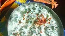 Spring onion Raita