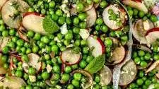 Spring Peas with Radish and Mint